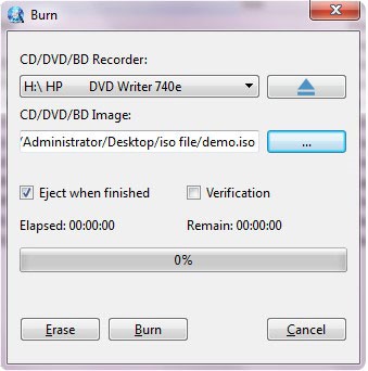 Burn the Bootable Iso File to the DVD