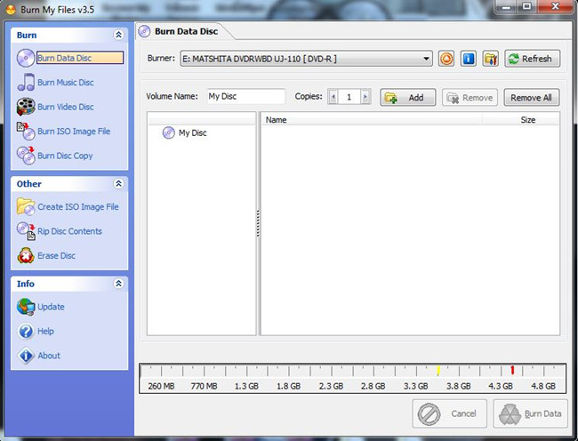 Best CD Burning Software for PC - Burn My Files
