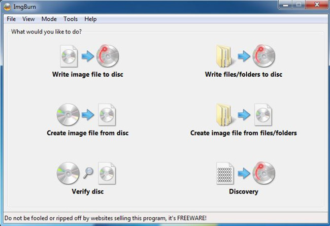 Best CD Writer Software for Windows 7 - ImgBurn