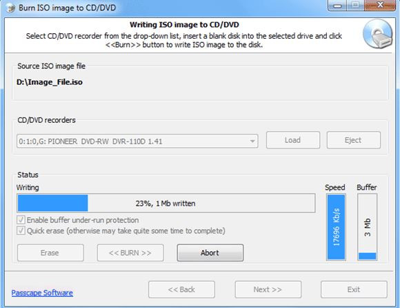 Best ISO CD Burners - Passcape ISO Burner