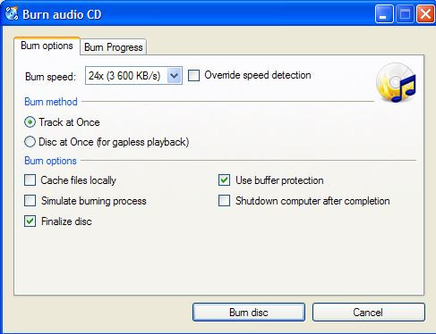 Best Open-Source CD Burner - CDBurnerXP