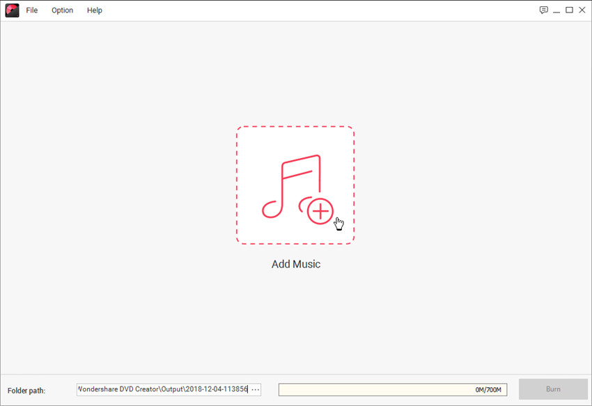 MP4 to CD Burners - Add Audio Files in Program Window