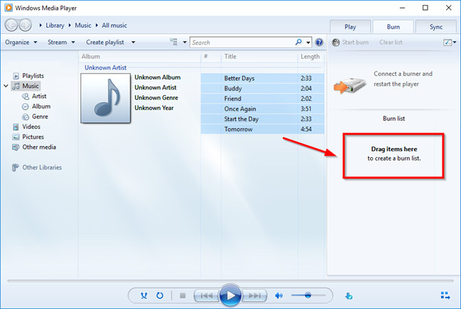 All Ways to Burn a CD with Windows Media Player