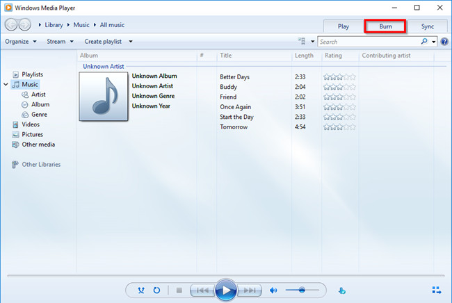 Is It Possible to Burn CD Online - Import Audio & Select Burn Tab