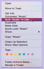 How to Burn Music to CD - Select Folder