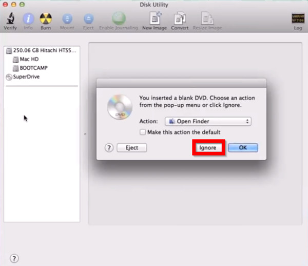 How to Burn ISO to CD - Insert Disc into Mac