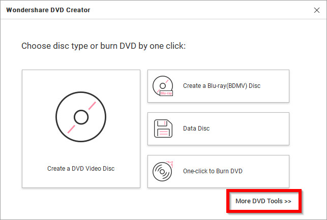 How to Burn ISO to CD - Start Wondershare DVD Creator