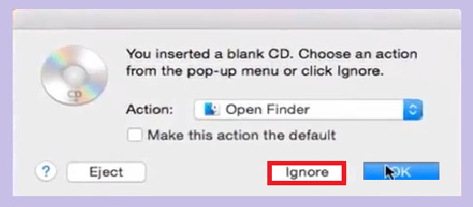 How to Burn Music to CD - Insert a Blank Disc