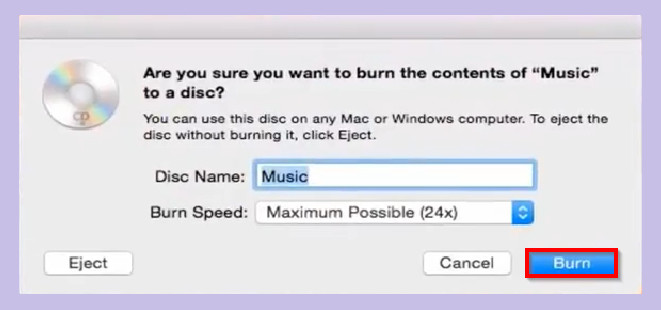 How to Burn Music to CD - Start Burning Music to CD on Mac