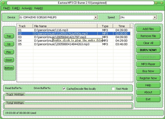 Burn SD Card to CD for Backup - Eastsea MP3 CD Burner