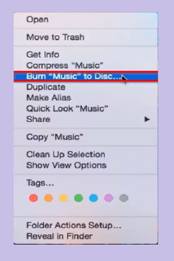 How to Burn Songs to CD - Music Folder
