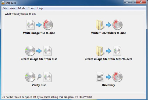 Best CD ROM Burner for PC - ImgBurn