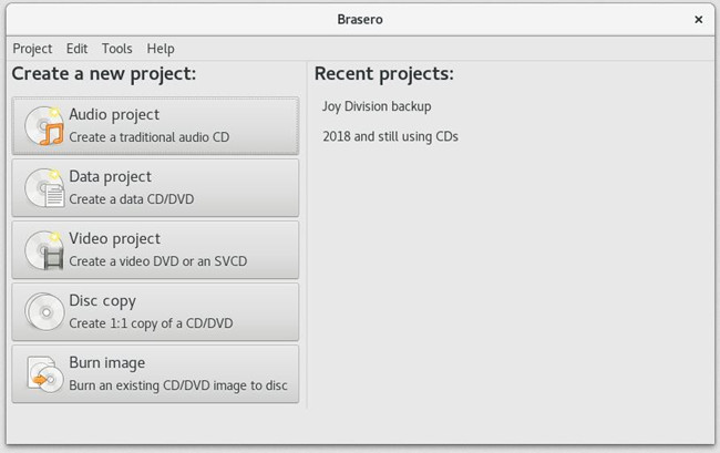 Best DVD & CD Burning Software - Brasero