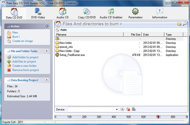 Easy CD Burner for PC - Free Easy CD DVD Burner 5.1