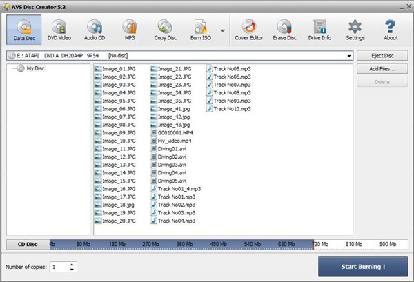 Fast CD Burner - Free AVS Disc Creator