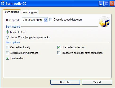 Fast CD Burner - CDBurnerXP