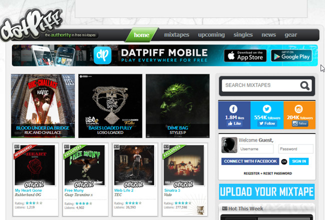 Free Music Sites to Burn CD - DatPiff