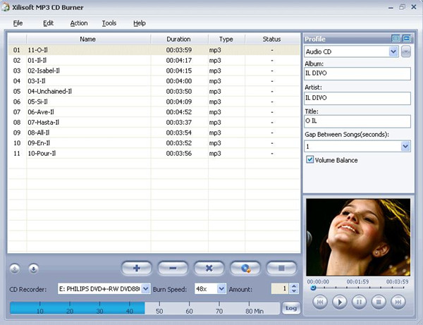 Use Windows Media Player to Burn CD on Computer - Xilisoft MP3 CD Burner