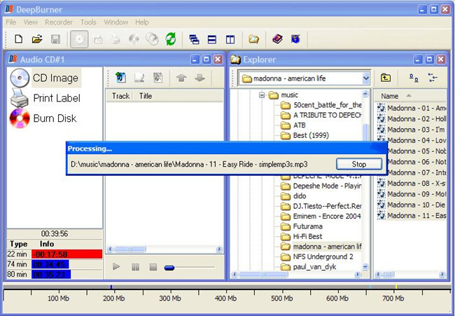 Top Windows XP CD Burner - DeepBurner