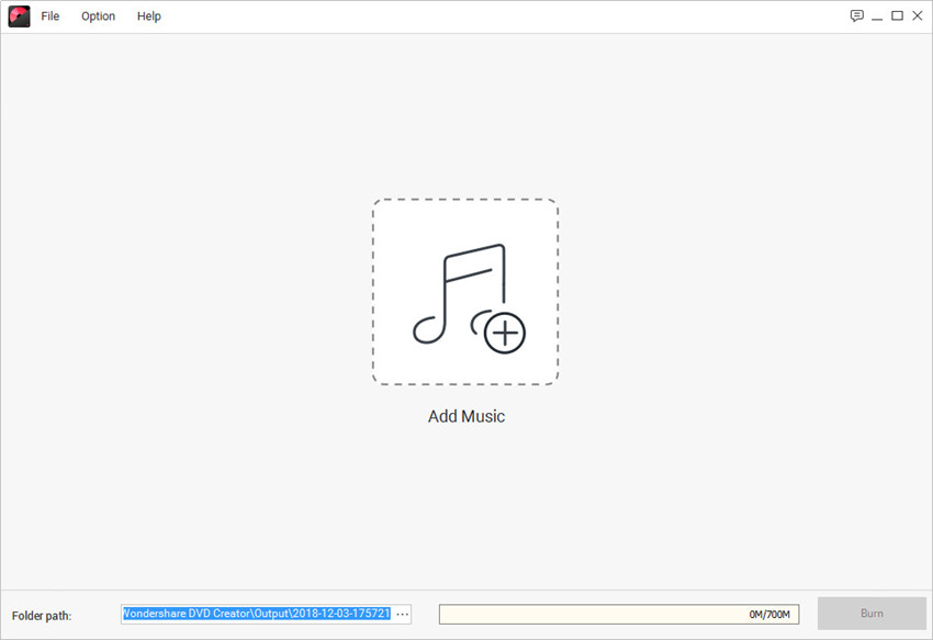Burn Audio to CD - Add Audio Files to Program Window