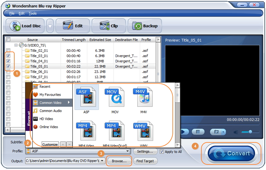 converter bluray para video