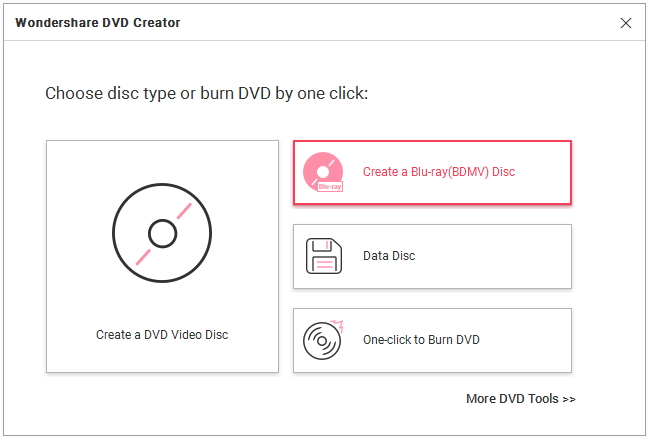 Create a Blu-ray disc