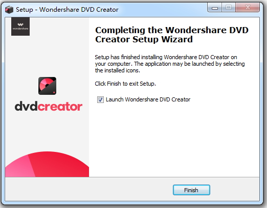 launch wondershare dvd creator