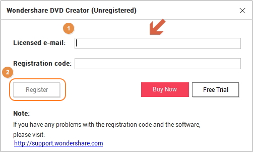 registrar uma licença