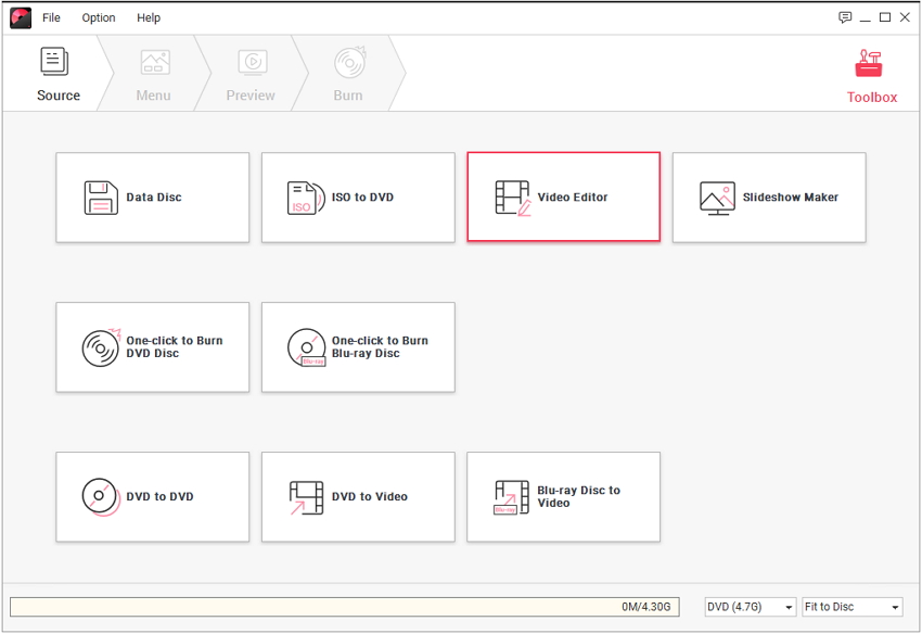 DVD maker toolbox