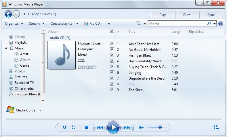 windows media player