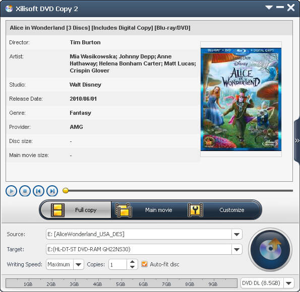 Phần mềm sao chép DVD của Xilisoft