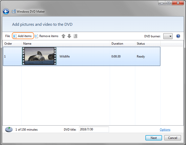 how to burn videos to dvd on windows 7