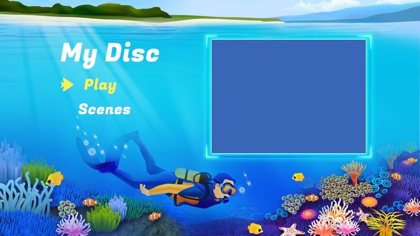 Travel DVD menu