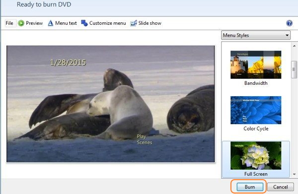 masterizza video WMV su DVD