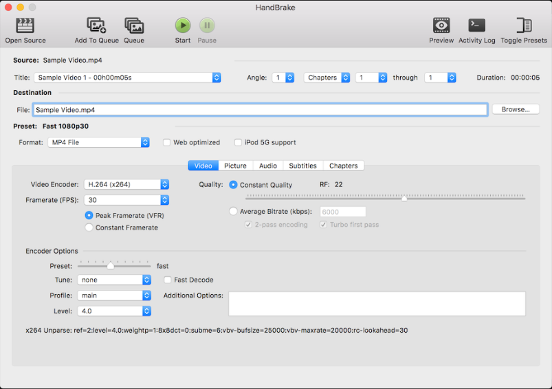 handbrake for mac 10.8.5