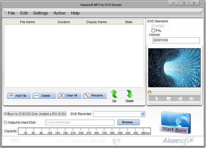 MP3 para DVD Burner