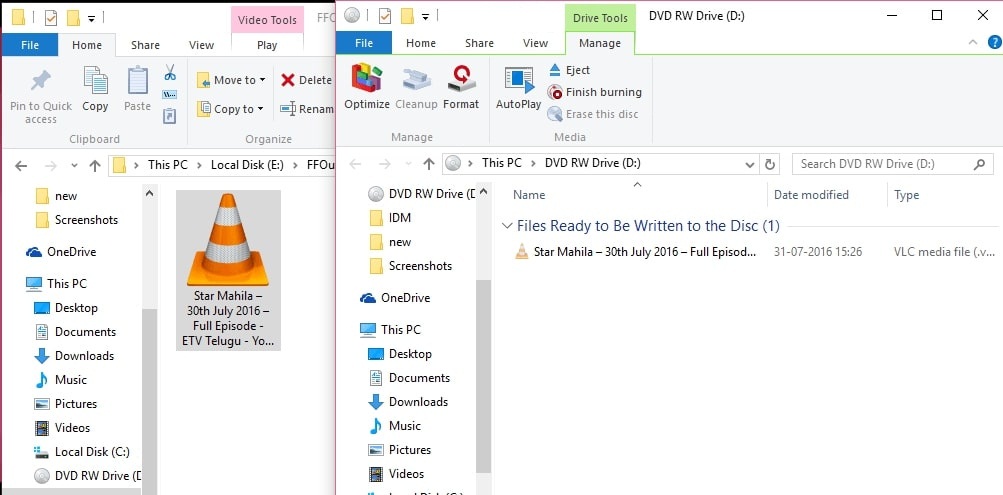 How To Burn Data Dvd In Windows 10 8 7