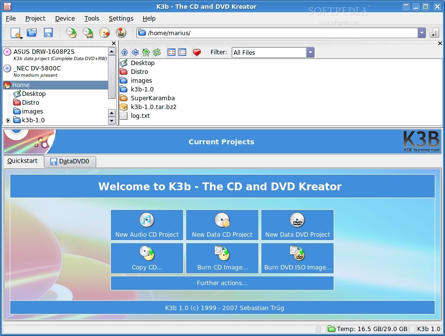 DVD Burner Software Free Download - K3b