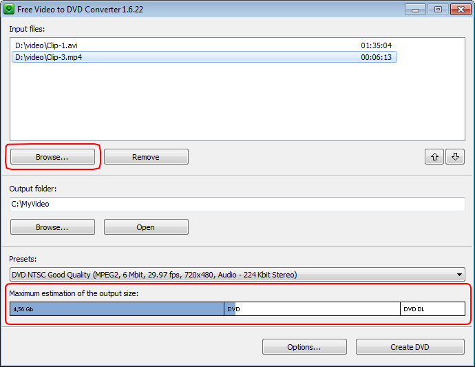 DVDVideoSoft Convertitore Gratuito Video in DVD