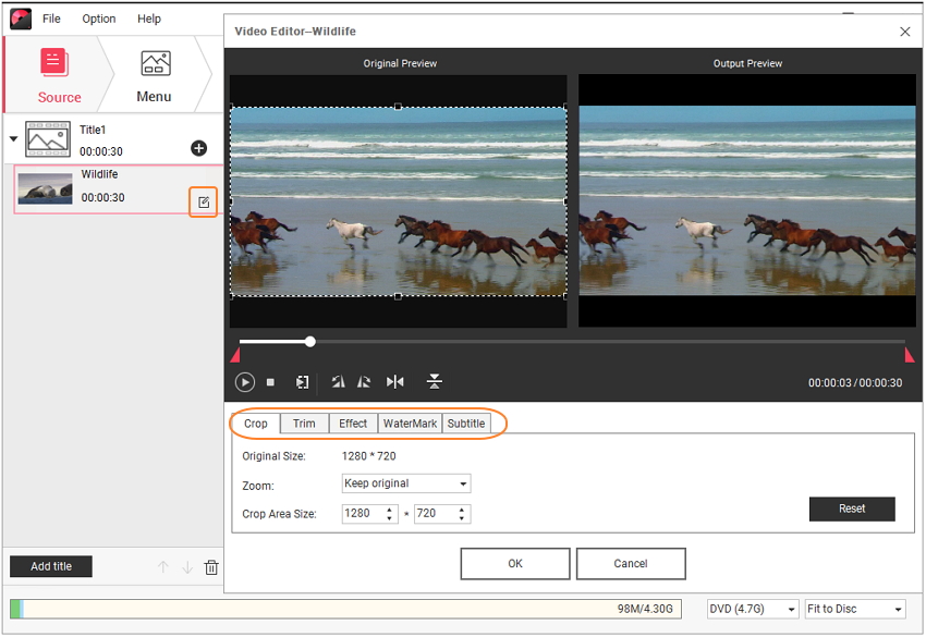 Edit Windows Movie Maker videos to DVD