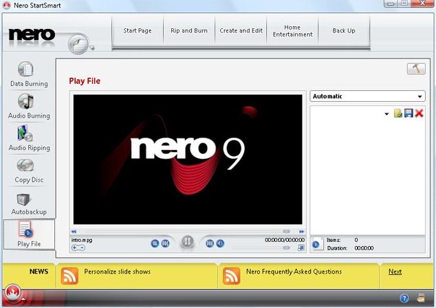 burn a dvd movie with nero startsmart essentials