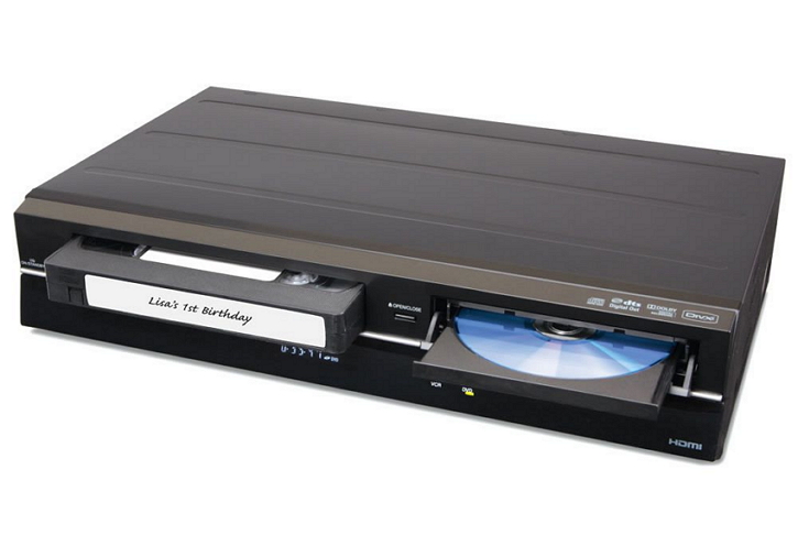 breng VHS-banden over naar DVD met behulp van een DVD-recorder