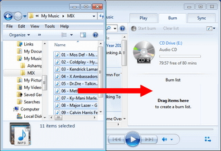 ajouter des fichiers à Windows Media Player