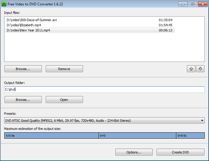 convertitore gratuito file su dvd