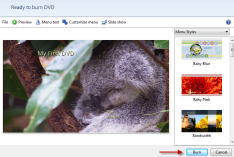 burn video to DVD with video dvd maker