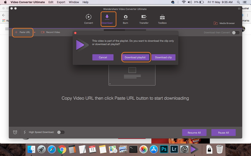 Apri il Downloader DVD YouTube e scarica il video